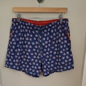 Massimo Dutti Men's Blue Floral Shorts_1